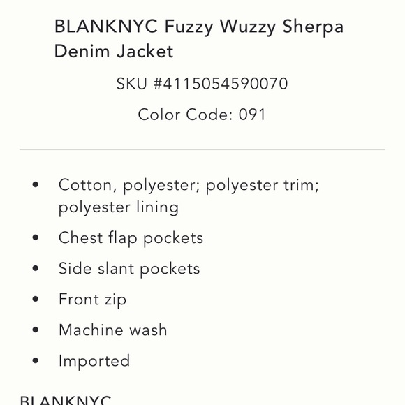 Anthropologie BLANKNYC fuzzy wuzzy Sherpa denim Jacket - Picture 13 of 15